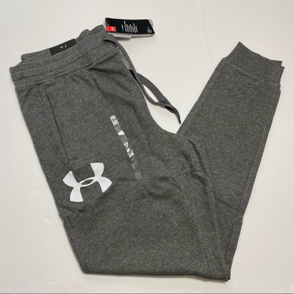 Under Armour Men’s Rival Fleece Joggers Sweatpants Charcoal Grey M L XL XXL 3XL